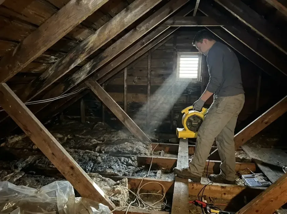attic-water-damage-drying-proc-007 — frequently asked questions, Emergency Water Extraction & 24/7 Flood Response in Nescons…